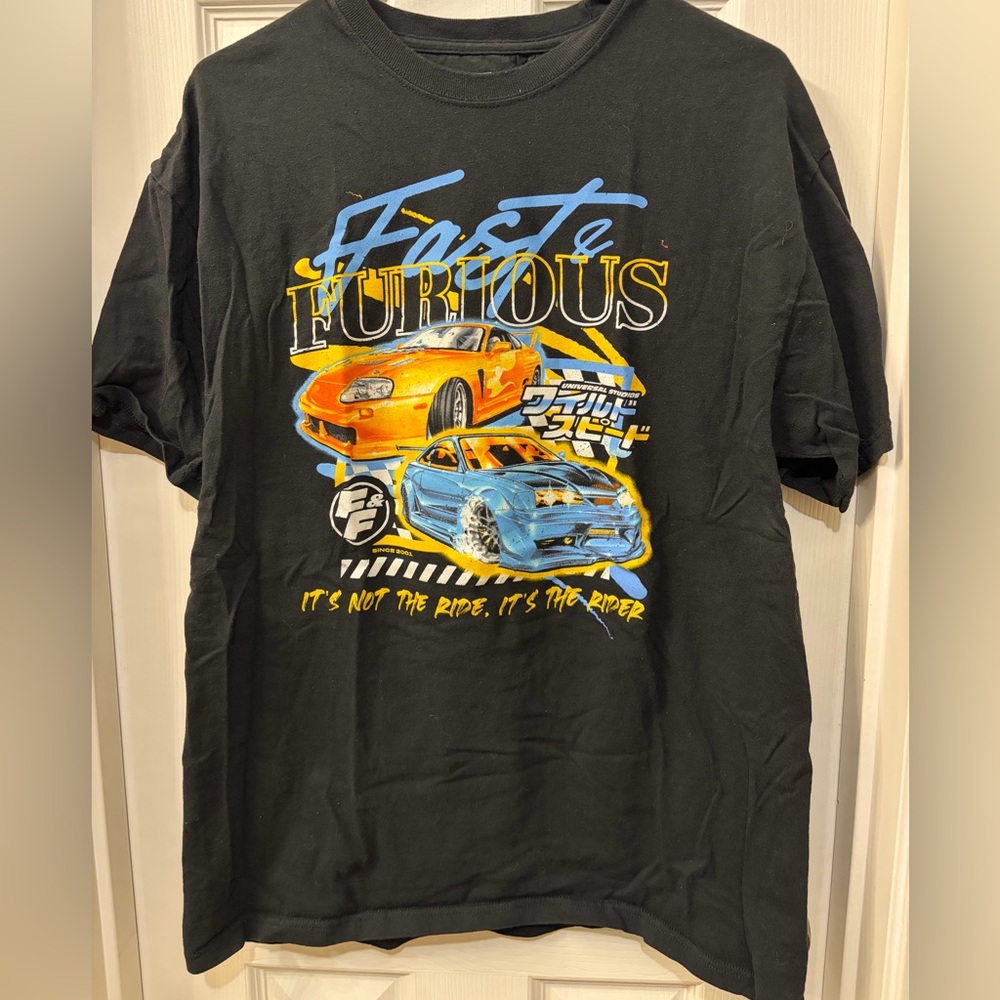 Fast & Furious Black Graphic Tee